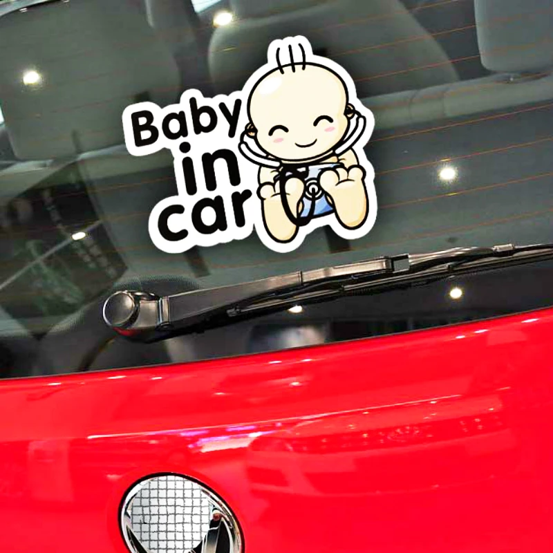 

Volkrays Baby In Car Safety Warning Reflective Sticker Decal Car Accessories Decoration for Toyota Nissan Honda Ford Focus Skoda