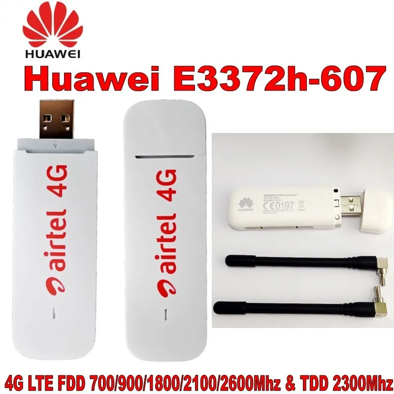 Оригинальный Разблокировка HUAWEI E3372 E3372h-607 150 Мбит/с 4G LTE USB модем плюс двойной