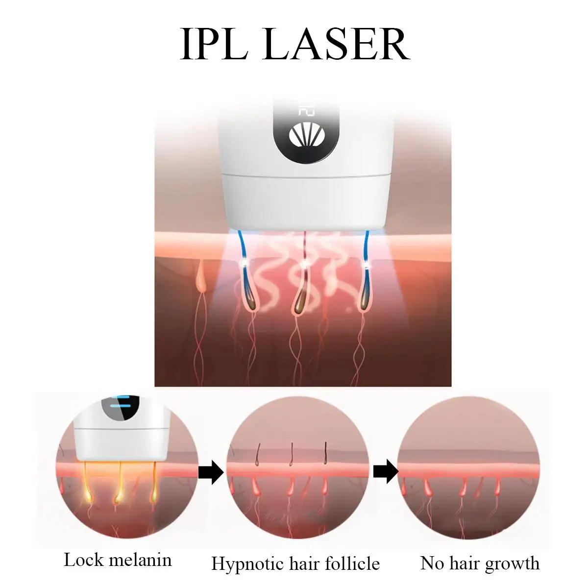990000/500000 импульсный лазерный эпилятор IPL эпилятор перманентное удаление волос сенсорный Триммер бикини для ног тела для женщин массаж тела