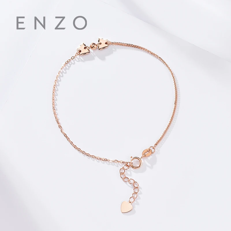 Pure 18K Rose Gold Bracelet For Women Miss Girls Gift Female Fine Jewelry Genuine Real Solid Chain Upscale New Party Trendy | Украшения и