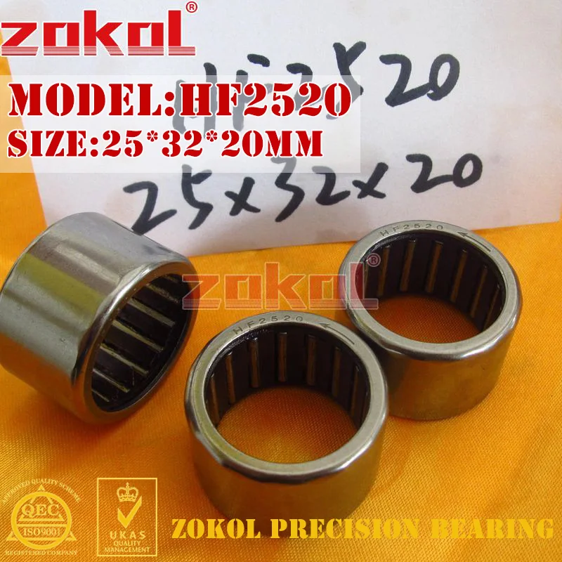Подшипник ZOKOL HF2520 HF3020 HF3520 односторонний игольчатый подшипник 25*32*20 мм 30*37*20 35*42*20