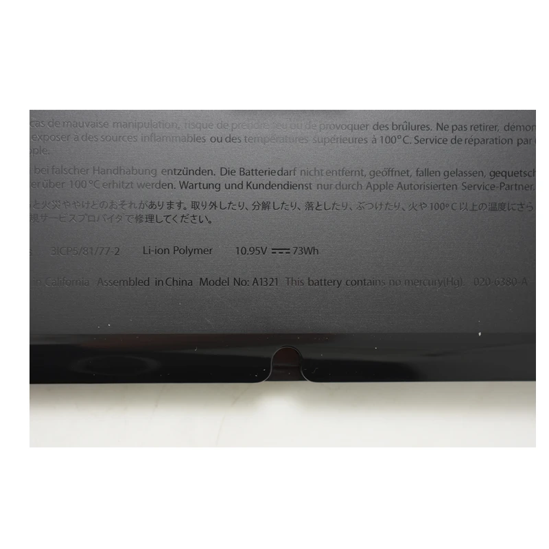 HSW Совершенно новая Замена батареи ноутбука A1321 для Apple Macbook Pro 15 &quotA1286 2009 2010 Версия