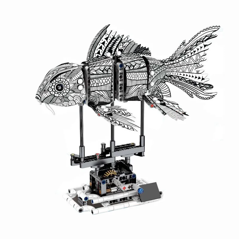 Sembo 7006 Творческий 20089 20090 20091 20092 игрушки Сделай Сам форма рыбы из конструкторных