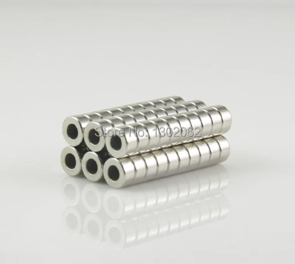 

500pcs Strong 6x3mm Round Magnets Dia 6mmx3mm(with hole 3mm) N50 Neodymium Rare Earth NdFeB Magnet