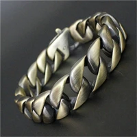 bronze rock man popular bracelet 316l stainless steel fashion newest biker stainless steel bracelet free shipping