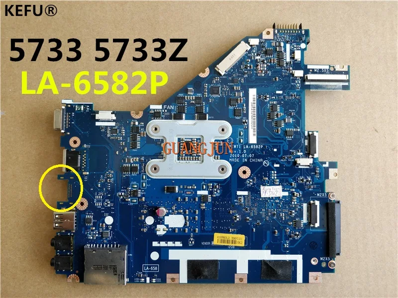 Материнская плата KEFU для ноутбука Acer 5733 5733Z определенная модель товара быстрая