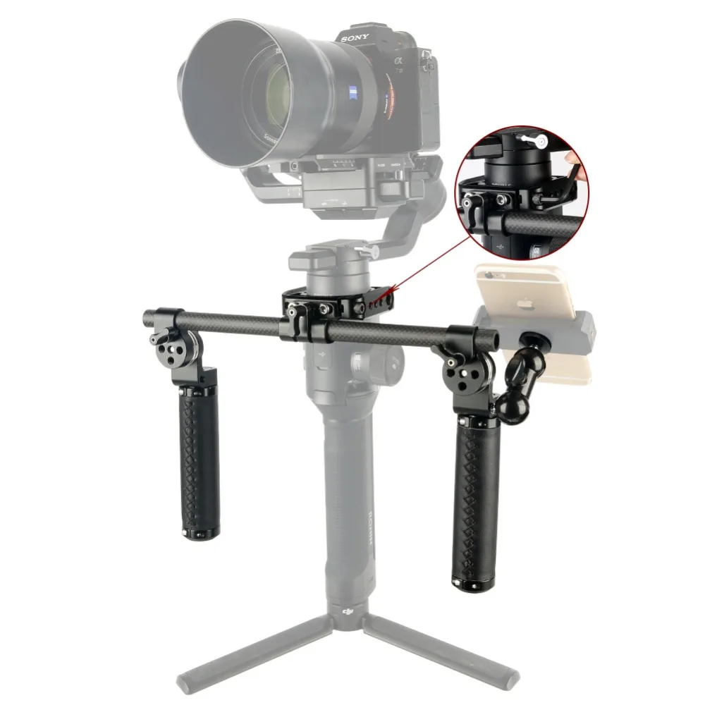 NICEYRIG для DJI Ronin S карданный стабилизатор Ручка Зажим Ручной комплект ARRI розетка