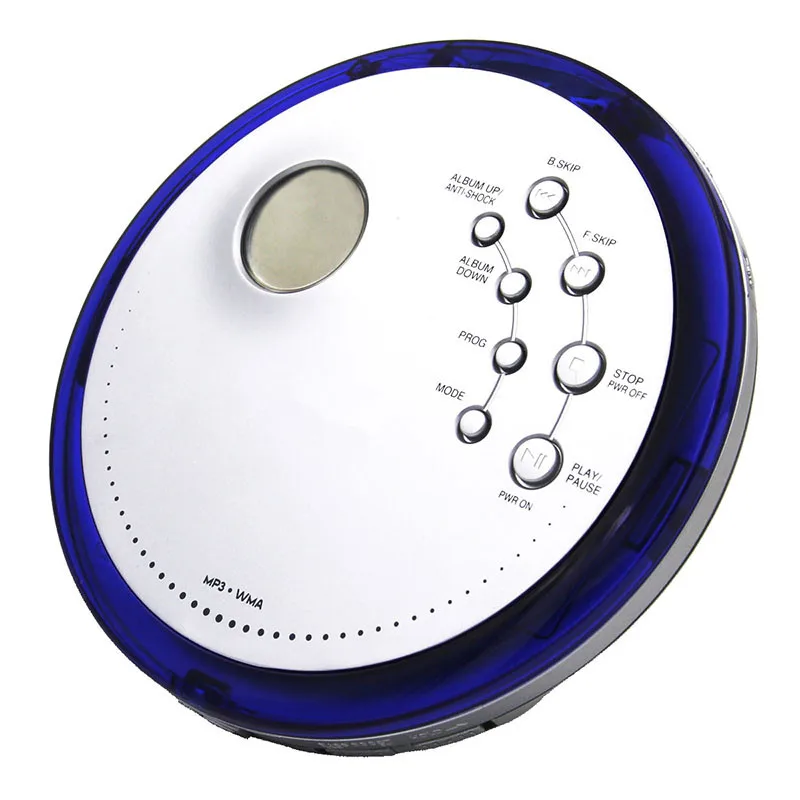 Портативный CD-плеер Walkman противоударный с защитой от царапин Поддержка дисков Тип MP3/CD/CD-ROM тяжелый бас петля воспроизведения ЖК-экран проводное управление