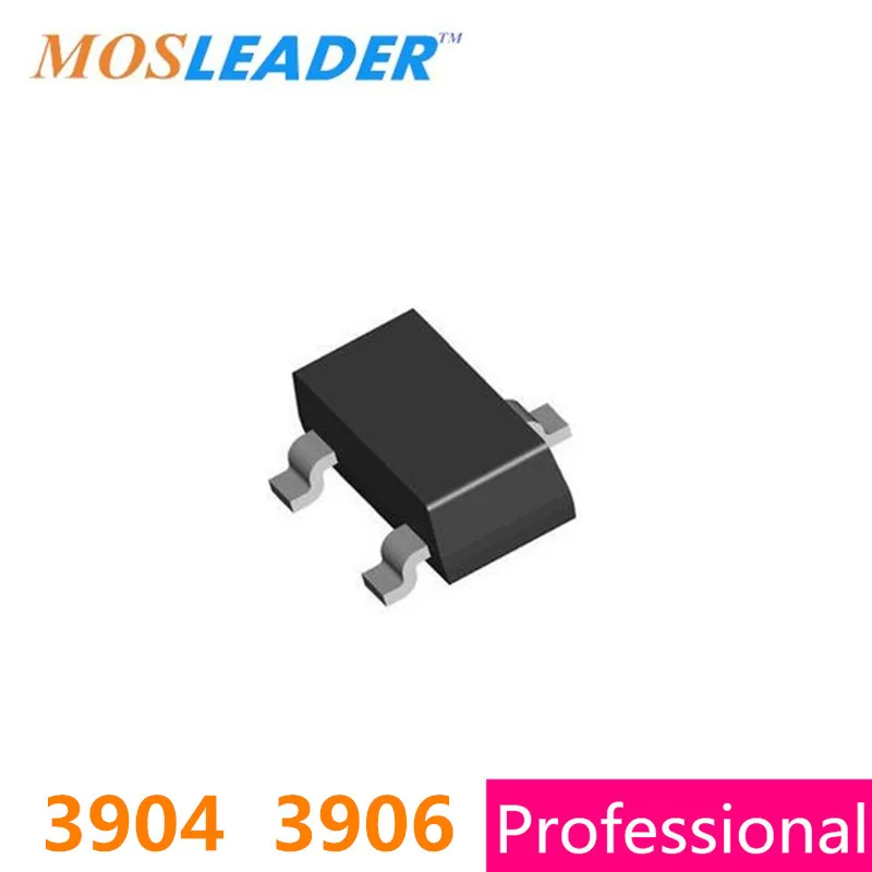 Mosleader 3904 3906 SOT23 3000 шт. NPN 50V PNP MMBT3904 MMBT3906 сделано в Китае высокое качество| |