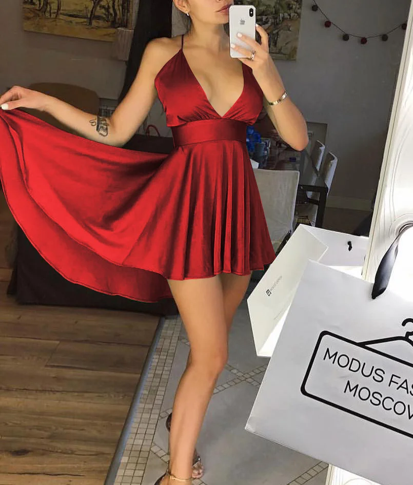 Женское облегающее платье мини с высокой талией летнее однотонное белое