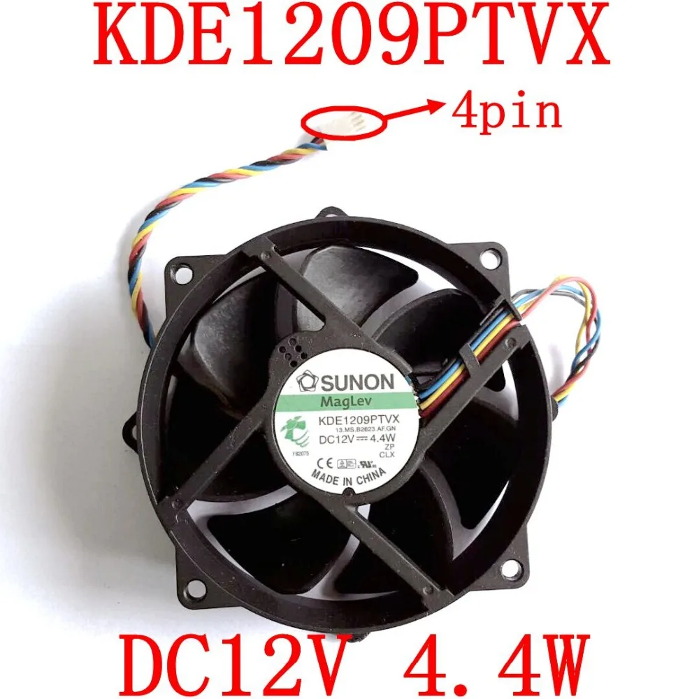 Бесплатная доставка, оригинальный и новый вентилятор охлаждения KDE1209PTVX 4PIN 12 В 4,4 Вт 90x90x25 мм для SUNON PWM magleva