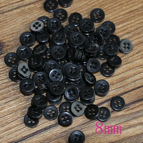 50PCS 8mm 50 шт. смолы Кнопка клип круглый микс два отверстия подходит для одежды diy кнопки сумки аксессуары - Цвет: 50PCS 8mm