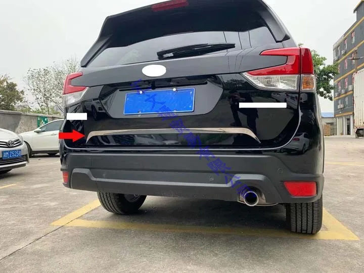 Декоративные аксессуары для Subaru Forester SK 2018 2019 задние ворота из нержавеющей