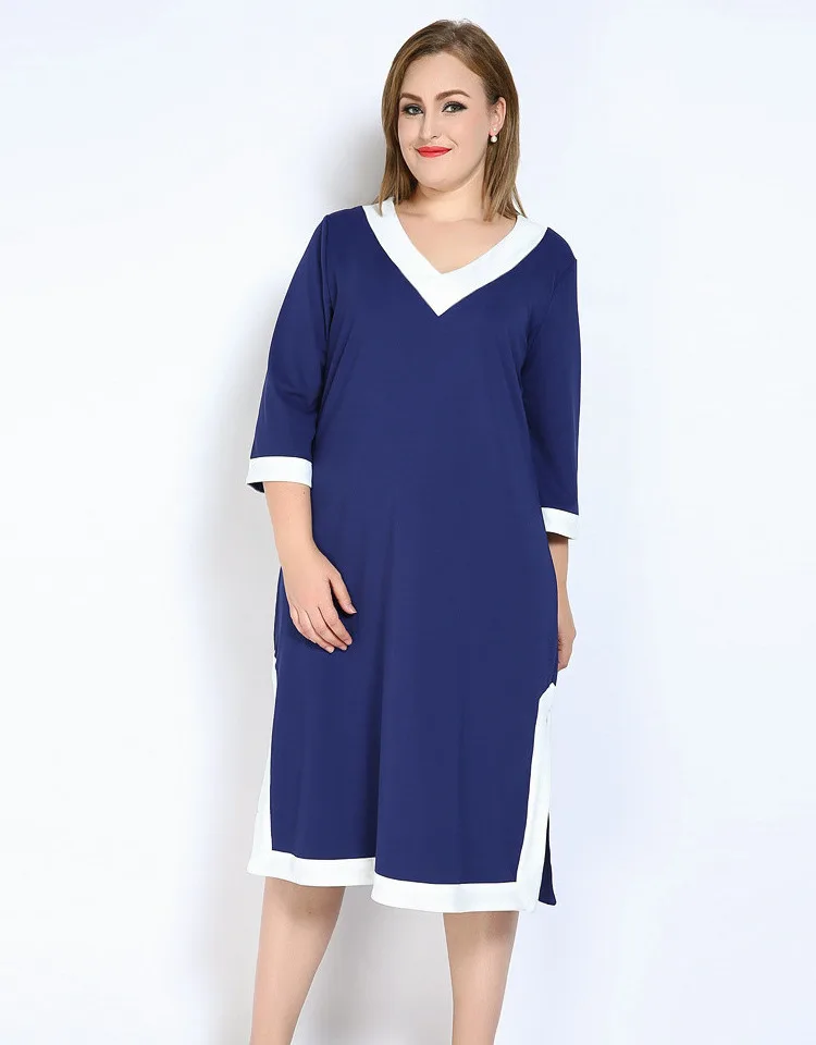 TUHAO, женское платье, большие размеры, 7XL, 6XL, 5XL, высокое качество, элегантное, офисное, женское платье, повседневное, OL, с разрезом, платья, весна-лето, вечерние, Vestidos RL