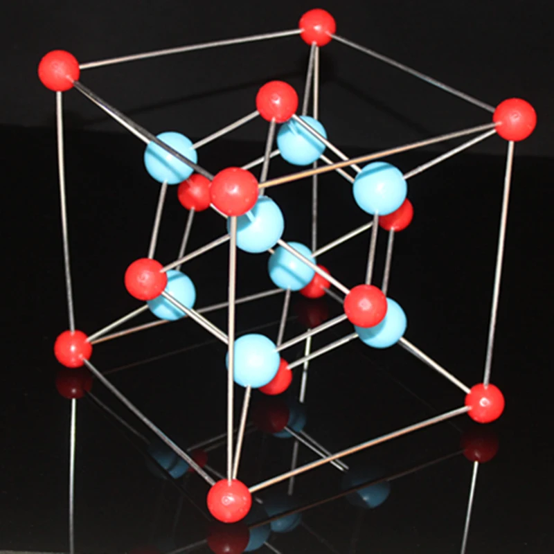 Calciumfluoride Fluorspar Calcium fluoride unit cell crystal structure model CaF2 Inorganic molecular space configuration | Канцтовары