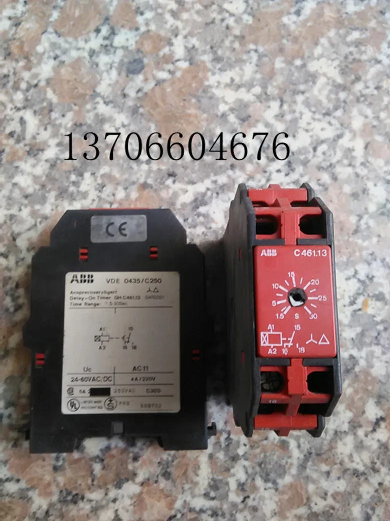 

Time Relays C461.13 24-60VAC / DC 4A / 220V