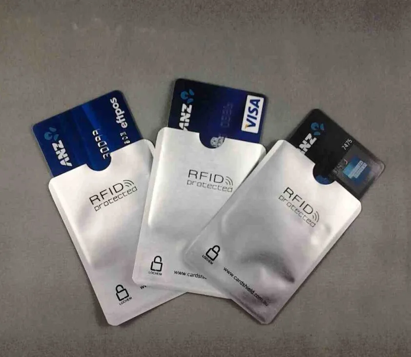 500 шт rfid Блокировка Карты защитные рукава RFID bloqueador алюминиевый защитный