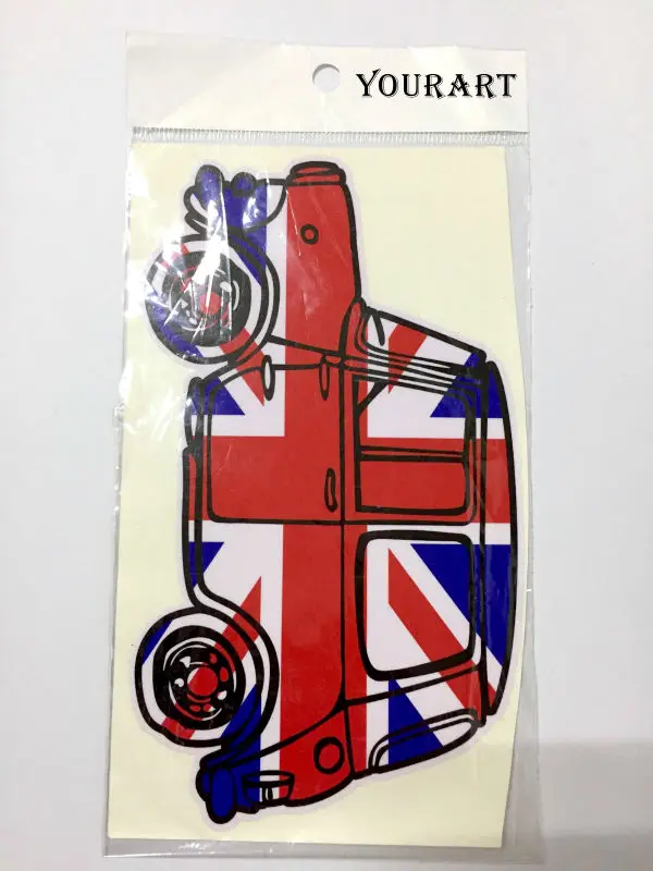 Стикер для автомобиля YOURART винтажные наклейки с флагом Великобритании Mini Cooper F56 S