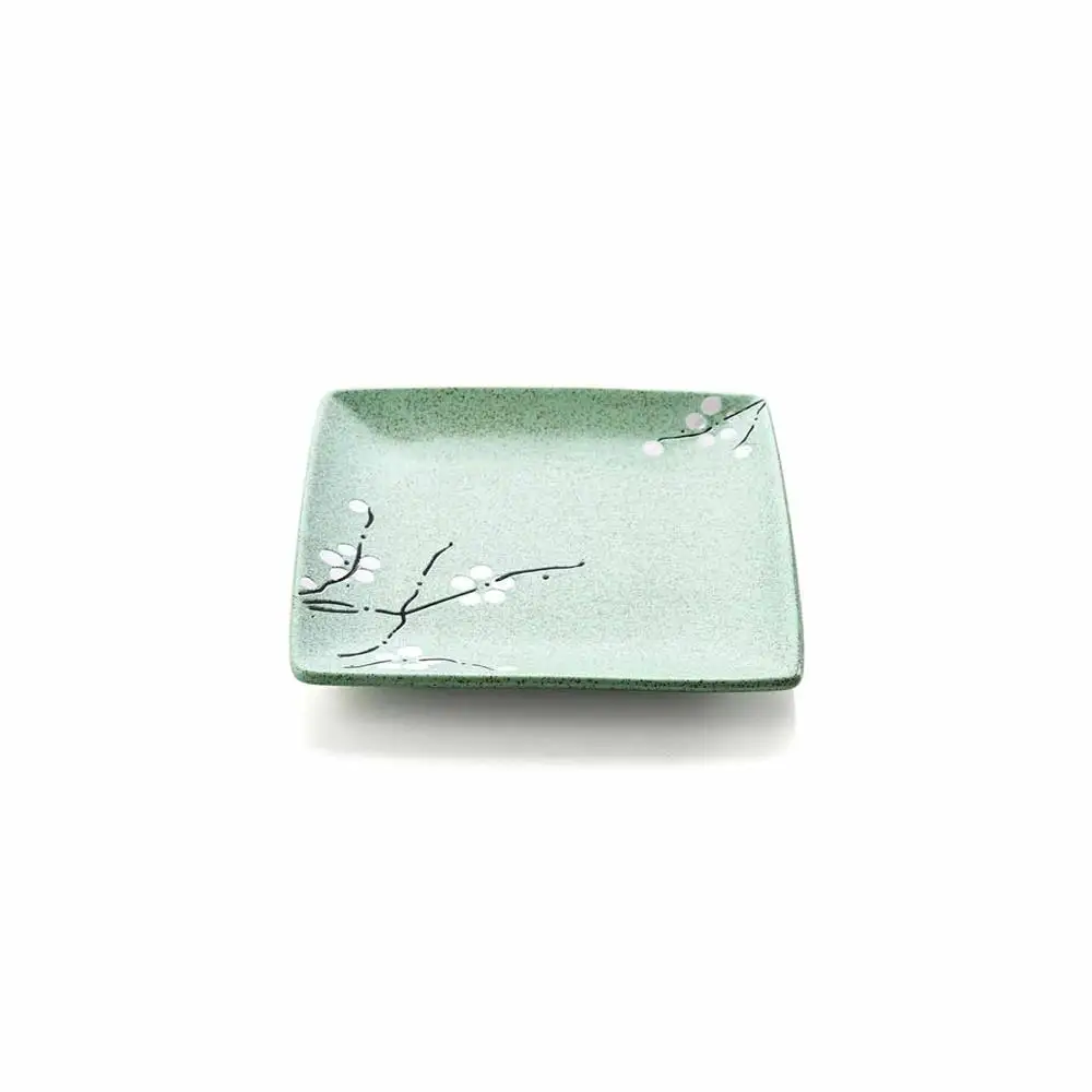 6inch Green OTHERHOUSE обеденные тарелки блюда кухня Керамическое блюдо десерт еда тарелка Творческий закуски торт лоток Посуда Обеденный набор Ресторан - Цвет: 6inch Green