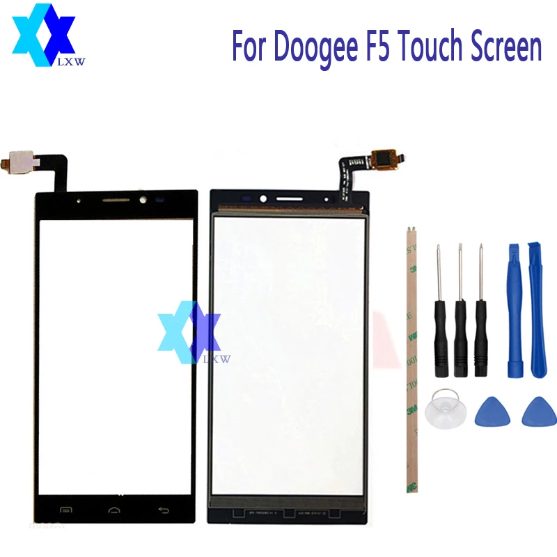 Для Doogee F5 Сенсорный экран Стекло оригинальный гарантия новый Панель 5 дюймов