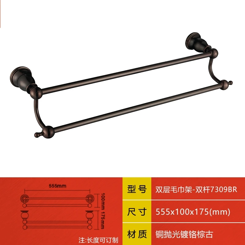 Античная коричневая бронза латунь медь Высокое качество 17 шт./компл. посуда для