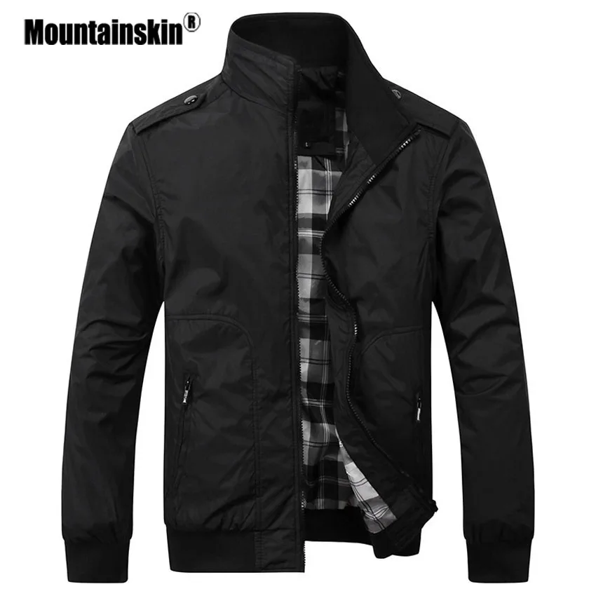

Мужская куртка в стиле милитари Mountainskin, однотонная повседневная куртка, размеры до 4XL, весна-осень, верхняя одежда, SA432