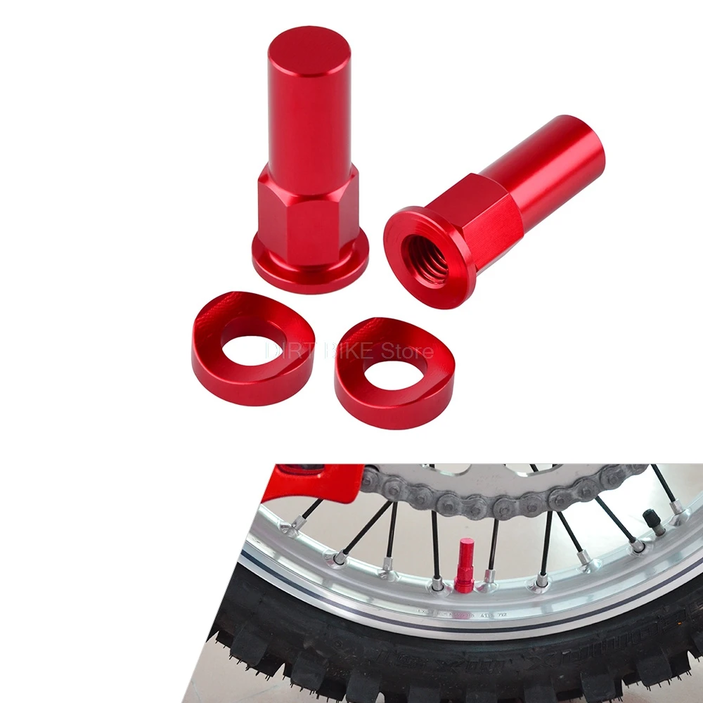 Rim Lock Nuts Байк замок обода болтов гаек Spacer Мотокросс клапан Кепки для YAMAHA YZ 125 250 250F 450F WR250R WR450R WR250F WR450F YZ125 YZ250 - Цвет: Rim Lock Nuts