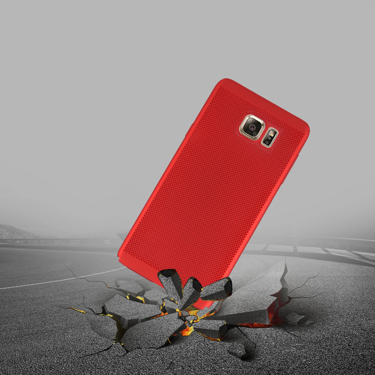HATOLY Breathable Case for Samsung Galaxy Note 5 Heat dissipating Cases Cool Matte Plastic Hard PC Cover |