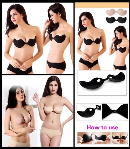 Бюстгальтер с невидимым лезвием без бретелек чашкой пуш ап 1/2|underwear sayings|bra whiteunderwear