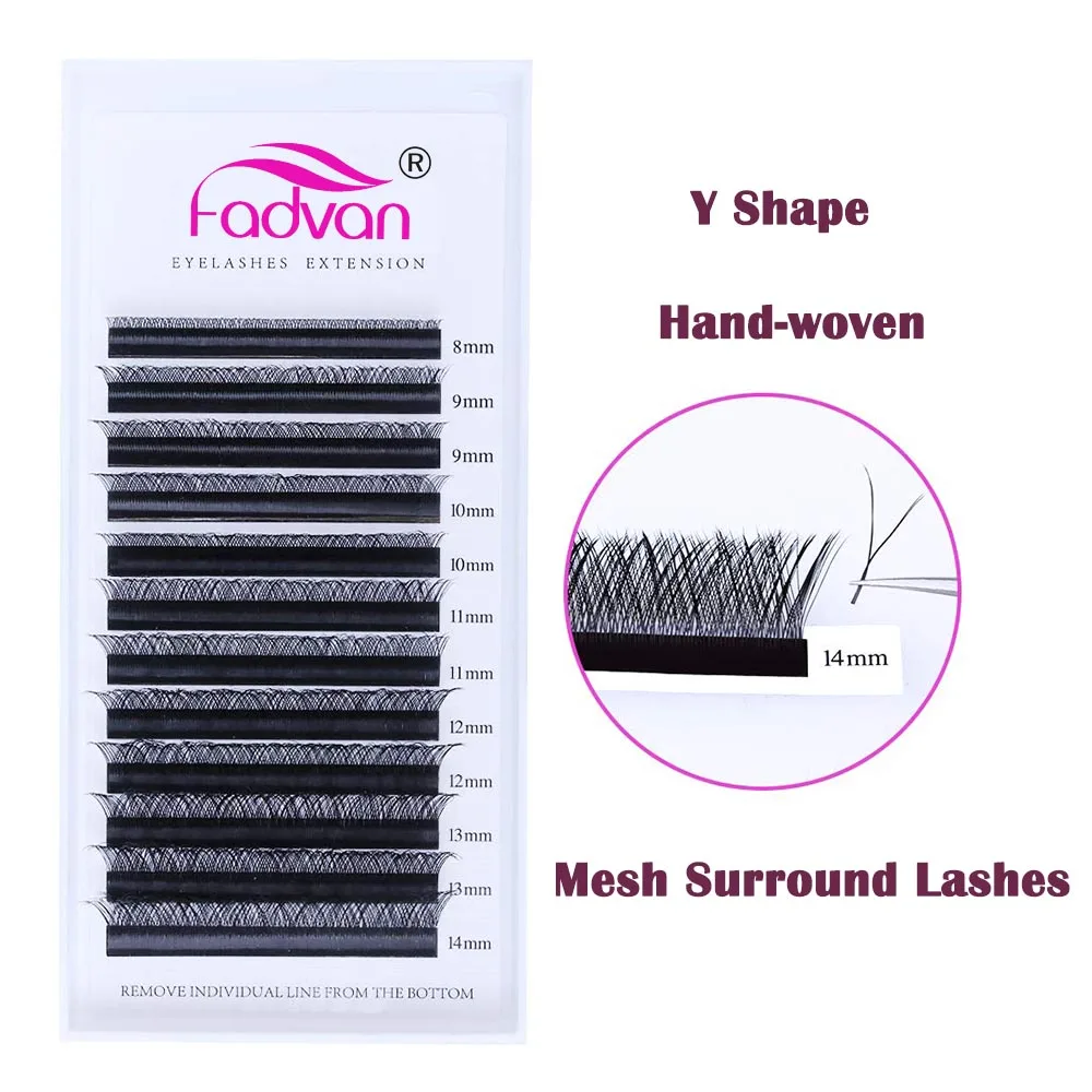 Hot New High-end Y Shape Eyelash Extensions Hand-woven Eyelashes Japanese-style Mesh Surround Lashes