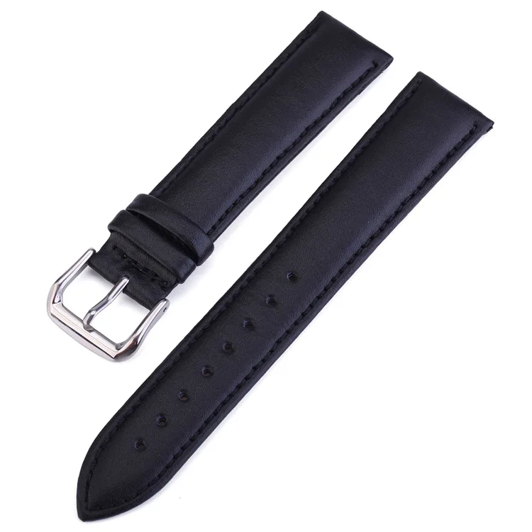 Smooth Genuine Leather Watch Bands Full Size Men Women Replacement Straps 12/14/16/18/20/22/24 mm Width Watchband | Наручные часы