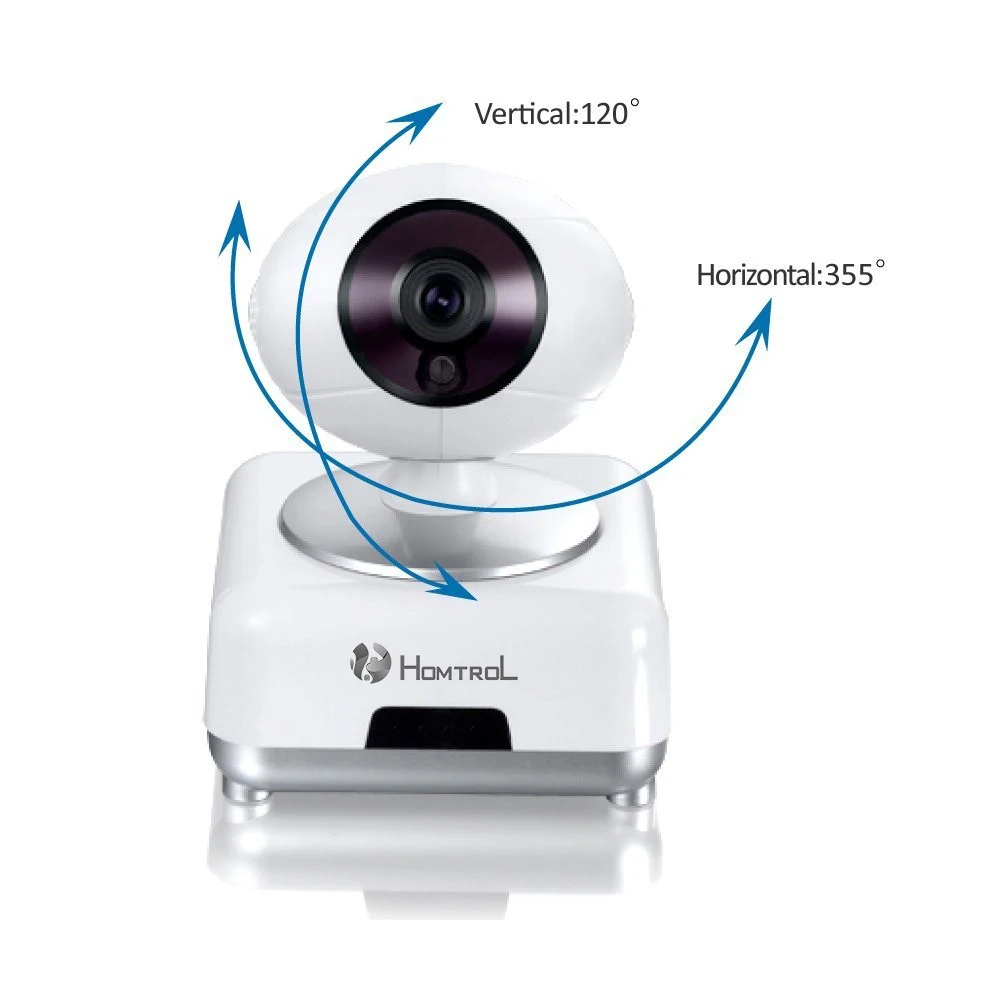 Homtrol SCA8 Mini WiFi 720P HD - Wireless IP Camera Two Way Audio Home Security Plug & Play iPhone Mobile View Setup | Безопасность и