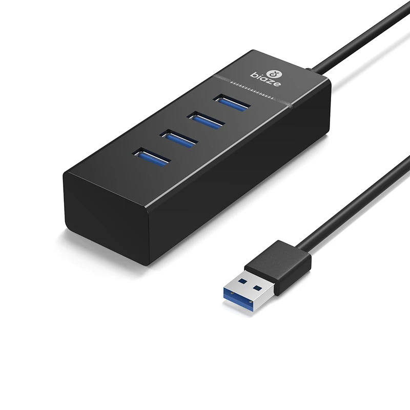 Biaze usb-хаб, мульти USB 3,0, разветвитель, док-станция, 4 порта, несколько usb-портов, расширитель для ноутбука, ПК, компьютера, высокоскоростной концентратор OTG USB 3,0
