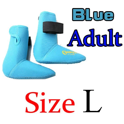 L blue 3 мм Неопреновая Обувь для подводного плавания, носки для подводного плавания, пляжные ботинки, гидрокостюм, предотвращающий появление царапин, согревающий, нескользящий, для зимнего плавания - Цвет: L blue