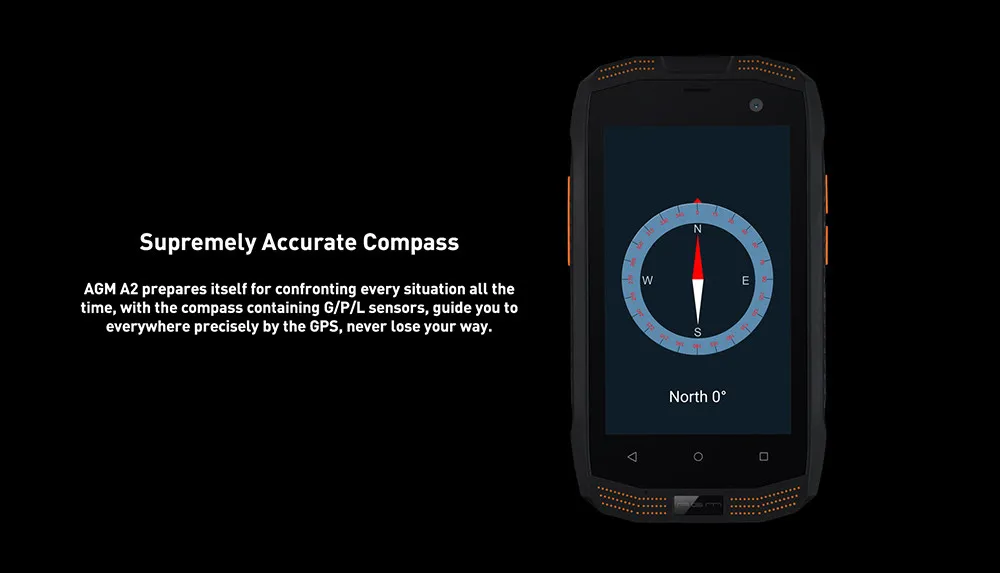 AGM A2 4G смартфон 4,0 дюймов Android 5,1 MSM8909 четырехъядерный 2 Гб ОЗУ 16 Гб ПЗУ IP68 Водонепроницаемая Функция OTG 2600 мАч NFC без русского языка