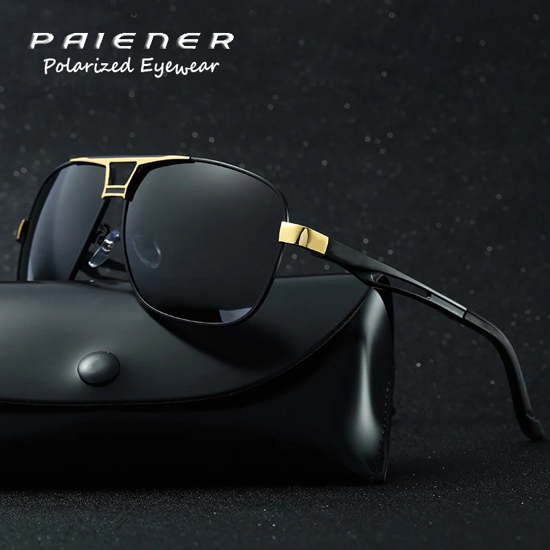 Роскошные брендовые дизайнерские поляризованные солнцезащитные очки PAIENER