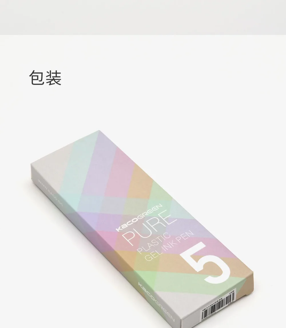 Новые xiaomi Kaco макароны, конфеты цвета 5 шт красочные ручки 0,5 мм черные чернила Гладкие письма прочные mi подписи ручки