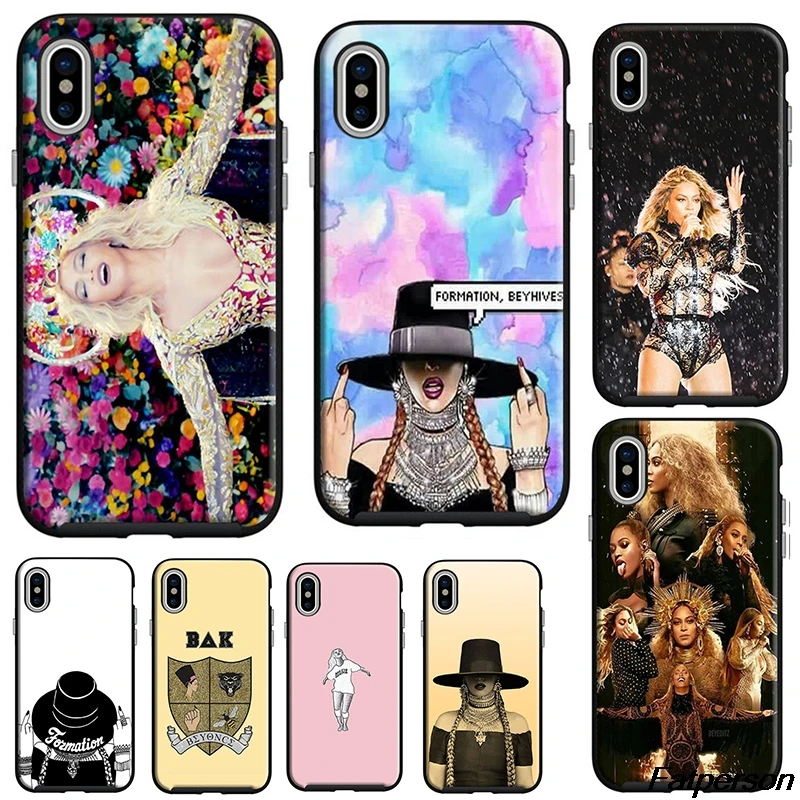 Beyonce Жизель Ноулз черный мягкий Силиконовый ТПУ чехол для телефона Apple iPhone X 8 8plus 6s