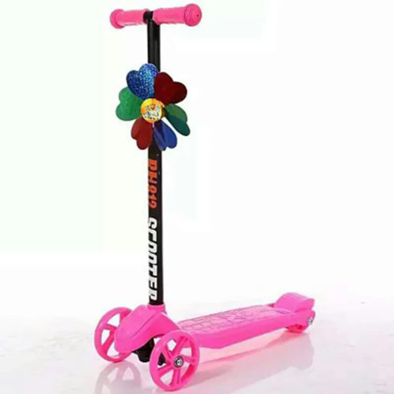 Детский самокат для малышей из искусственной кожи 3 колеса модная уличная