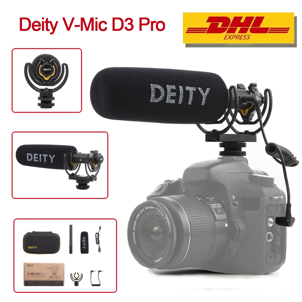 V Mic D3 Pro Микрофон Deity суперкардиоидный Полярный узор 15dBA микрофон Студийный