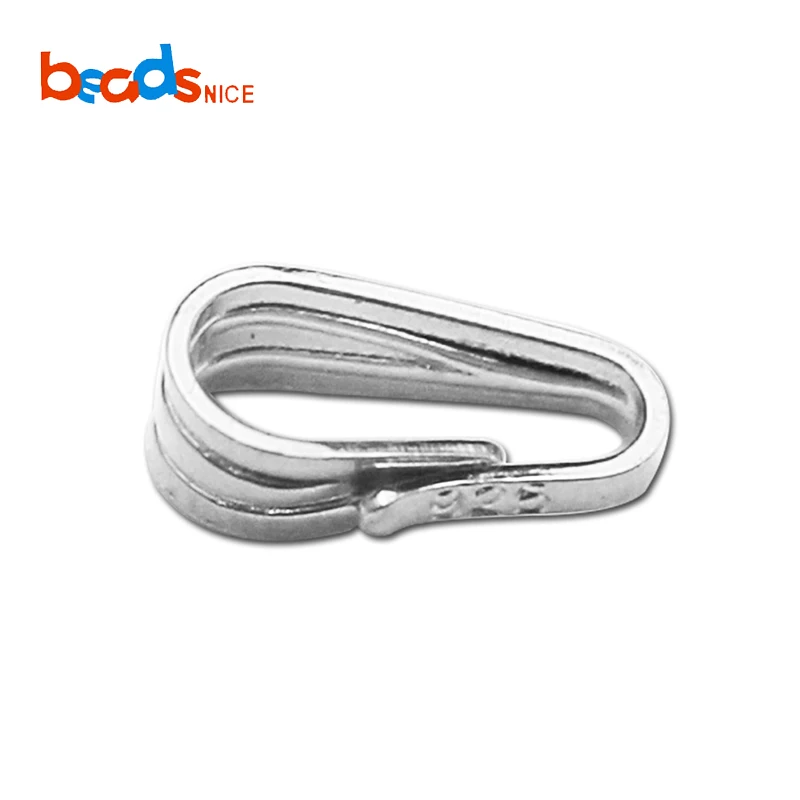 Beadsnice Серебряная подвеска на застежке в стиле сделай сам для изготовления