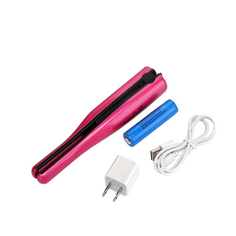 2017 выпрямитель для волос Перезаряжаемые Беспроводная мини волосы бигуди Утюг