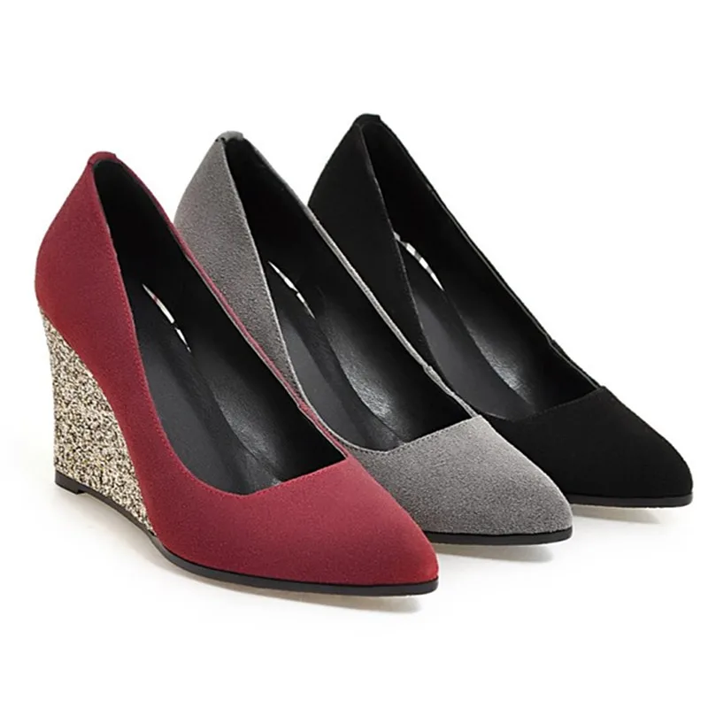 

2018 New Spring And Autumn Big Code Korean Version Of The Shallow-tipped Stiletto Heels Heel Shoes Girl
