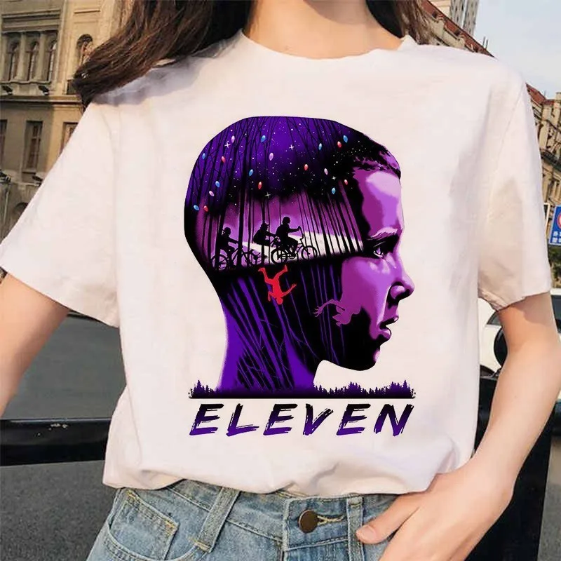 Stranger Things 3 Женская футболка Eleven Upside Down friend женская футболка забавная Футболка с принтом гранж Харадзюку