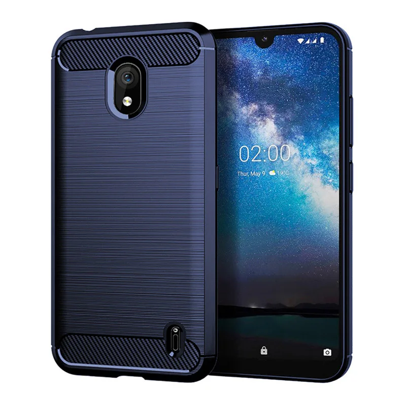 Cyan Углеродного волокна ТПУ чехол для Nokia 7,2 2,2 3,2 6,2 6,1 5,1 плюс 4,2 7,1 2,1 3.1C C1 X3 X6 2018X71 9 PureView Nokia 8 чехол из силикона - Цвет: Cyan