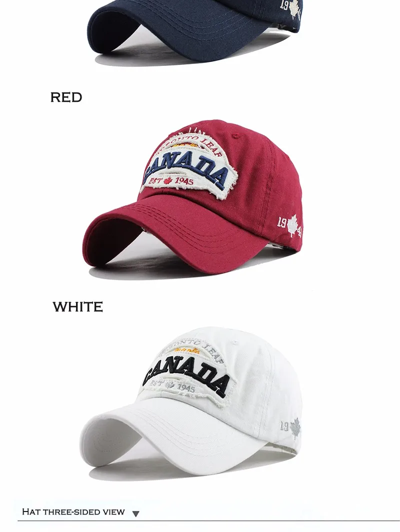 [FLB] бренд Канада письмо хлопок вышивка бейсбольные шапки снепбеки для мужчин wo мужская шапка для отдыха F228