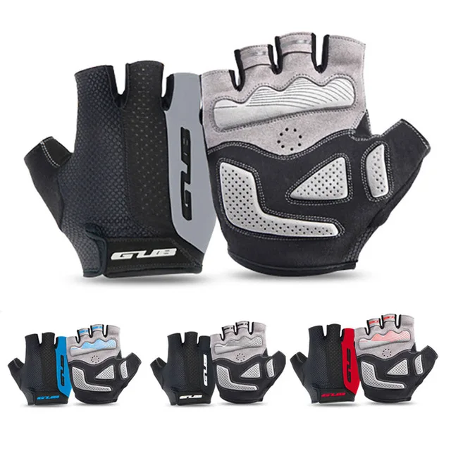 2018 GUB Summer Cycling Gloves Gel Half Finger Shockproof Sport Gym MTB Mountain Bicycle Bike Anti-slip | Спорт и развлечения