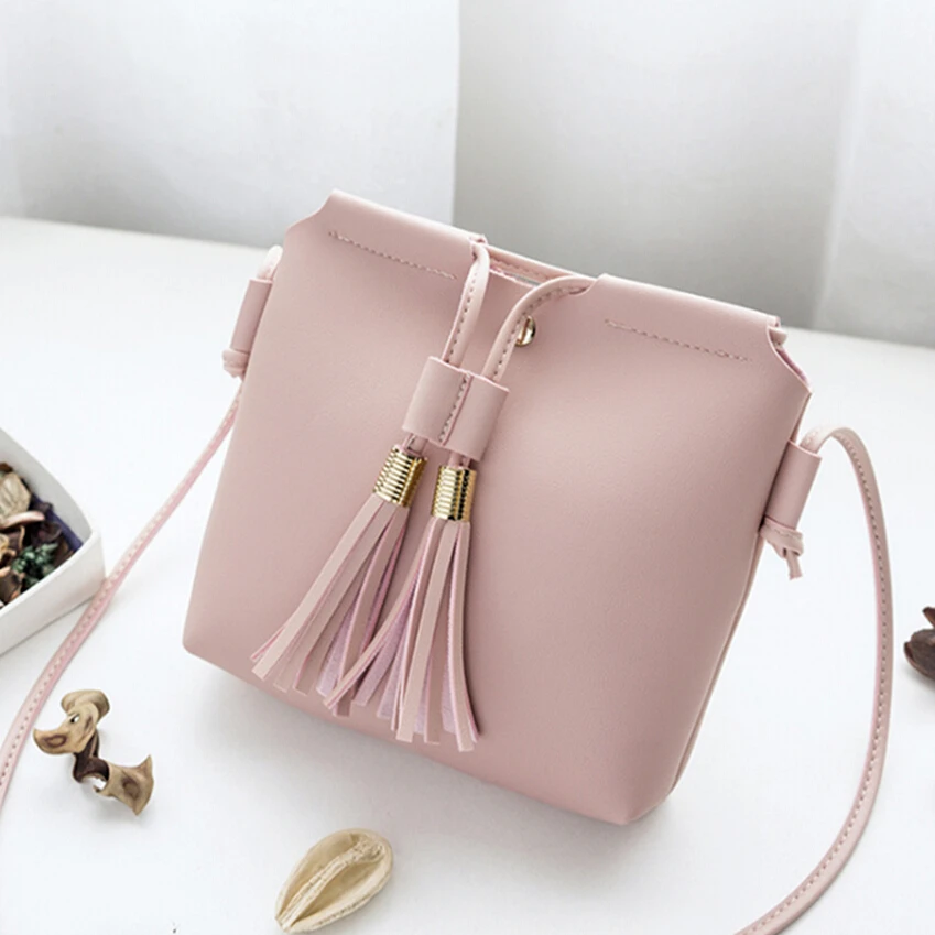 Женская сумка через плечо сумки для женщин 2018 летние женские с кисточками Pu