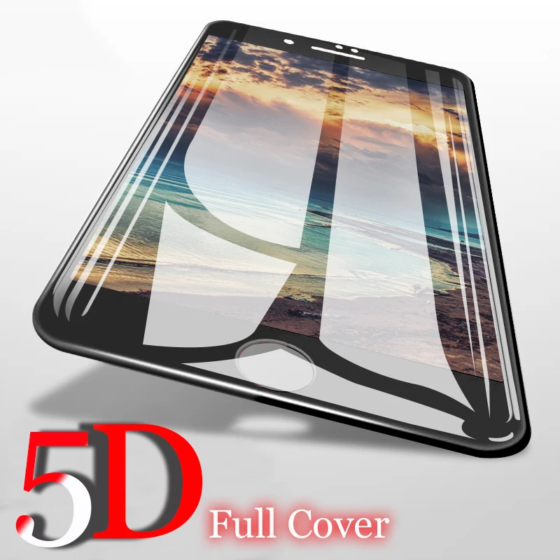 Tempered Glass For Huawei P20 Lite Screen Protector 5D Full Cover Protective P10 Pro P8 2017 P Smart | Мобильные телефоны и