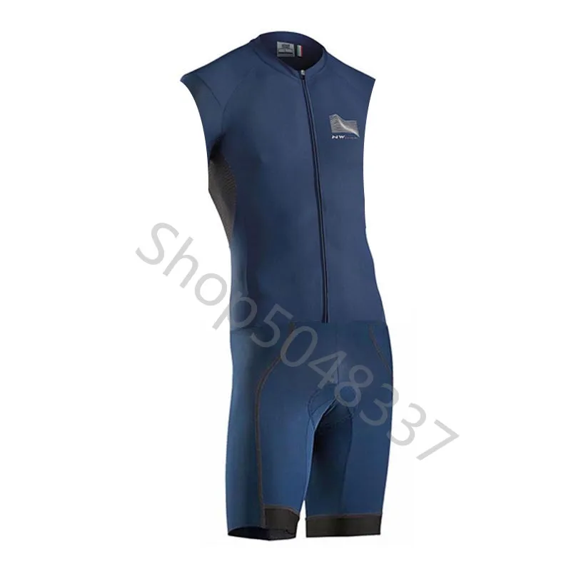 11 NW триатлон костюм для велоспорта Skinsuit Быстросохнущий без рукавов Велоспорт Джерси Мужская велосипедная Одежда Майо ciclismo hombre - Цвет: 11